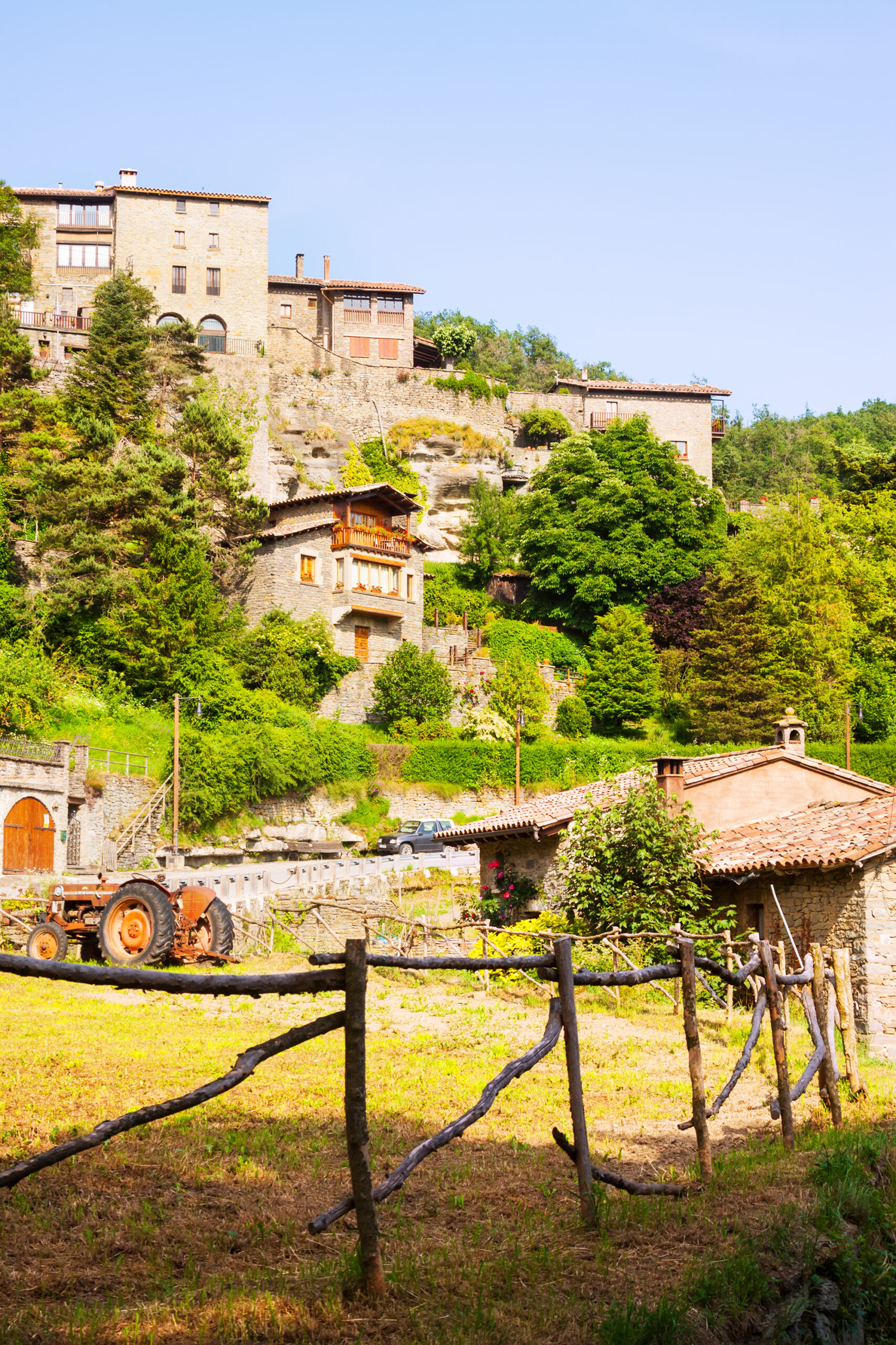 catalan village in pyrenees. rupit